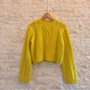 MOTHER Neon Cable Knit Sweater